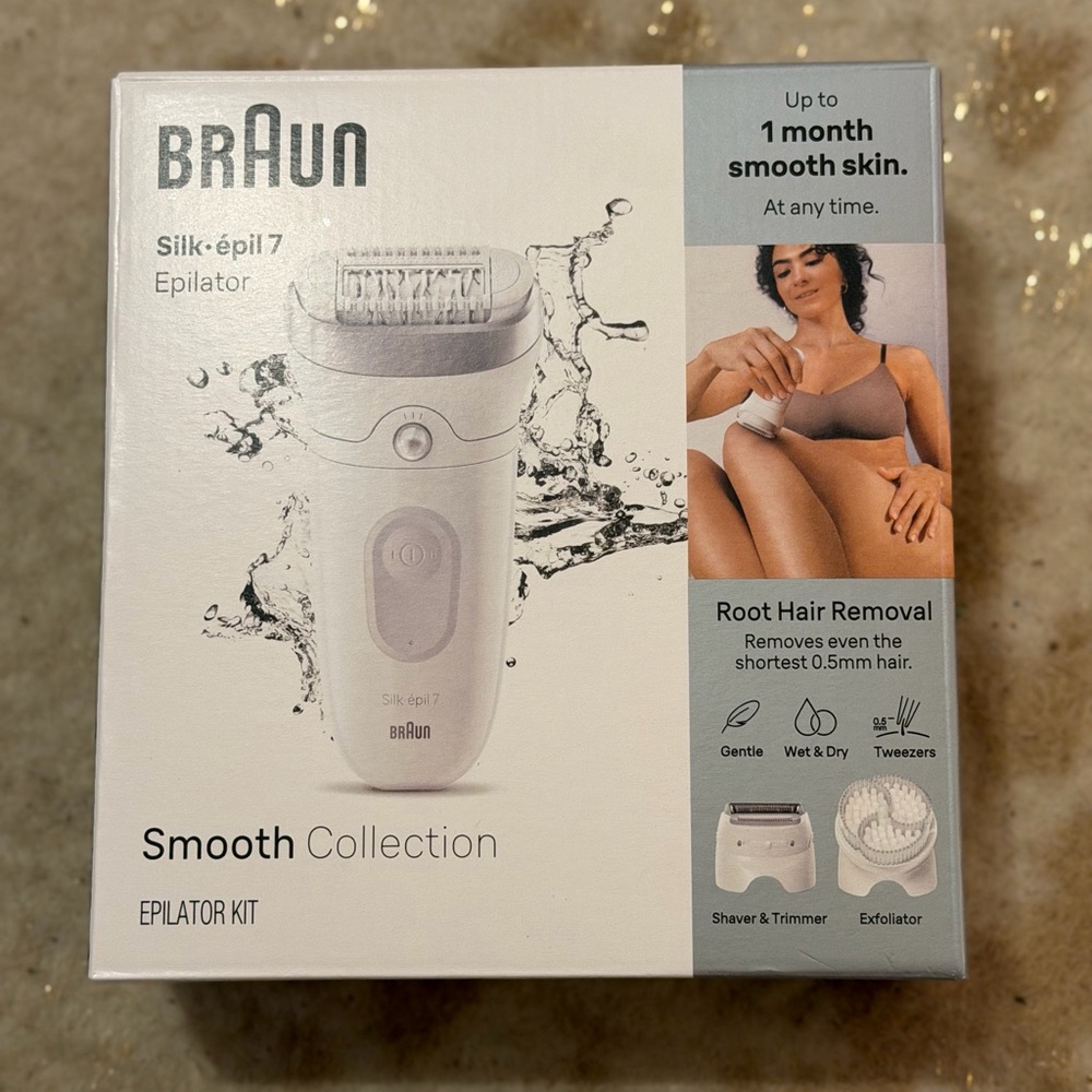 Braun Silk-epil 7-061 Women's Epilator kit BRAND NEW sealed white 4 in 1